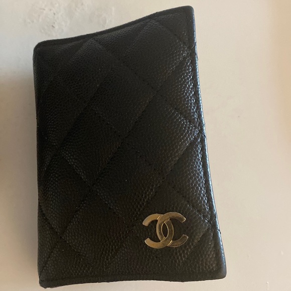 Authentic Chanel Black Caviar ID/card case - Picture 1 of 4